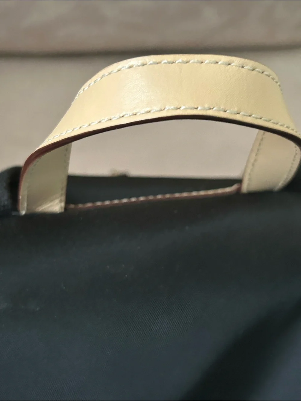 kate spade Kennedy Park Black Nylon Backpack with Cream Trim